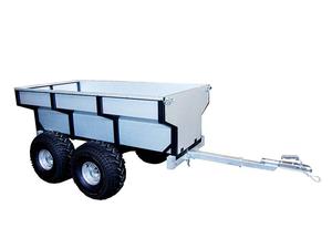 Log trailer with box T1012
